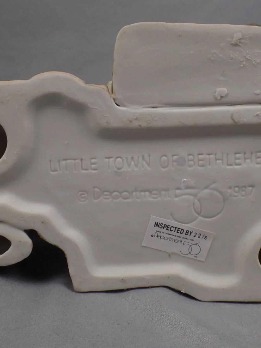 Department 56 Little Town of Bethlehem Market 1987 Ceramic Replacement No Light